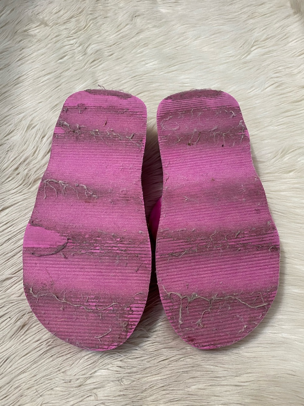 Y2K No Boundaries Hot Pink Platform Flip Flops 2000s Sandals 11 Lizzie Mcquire - Picture 9 of 9